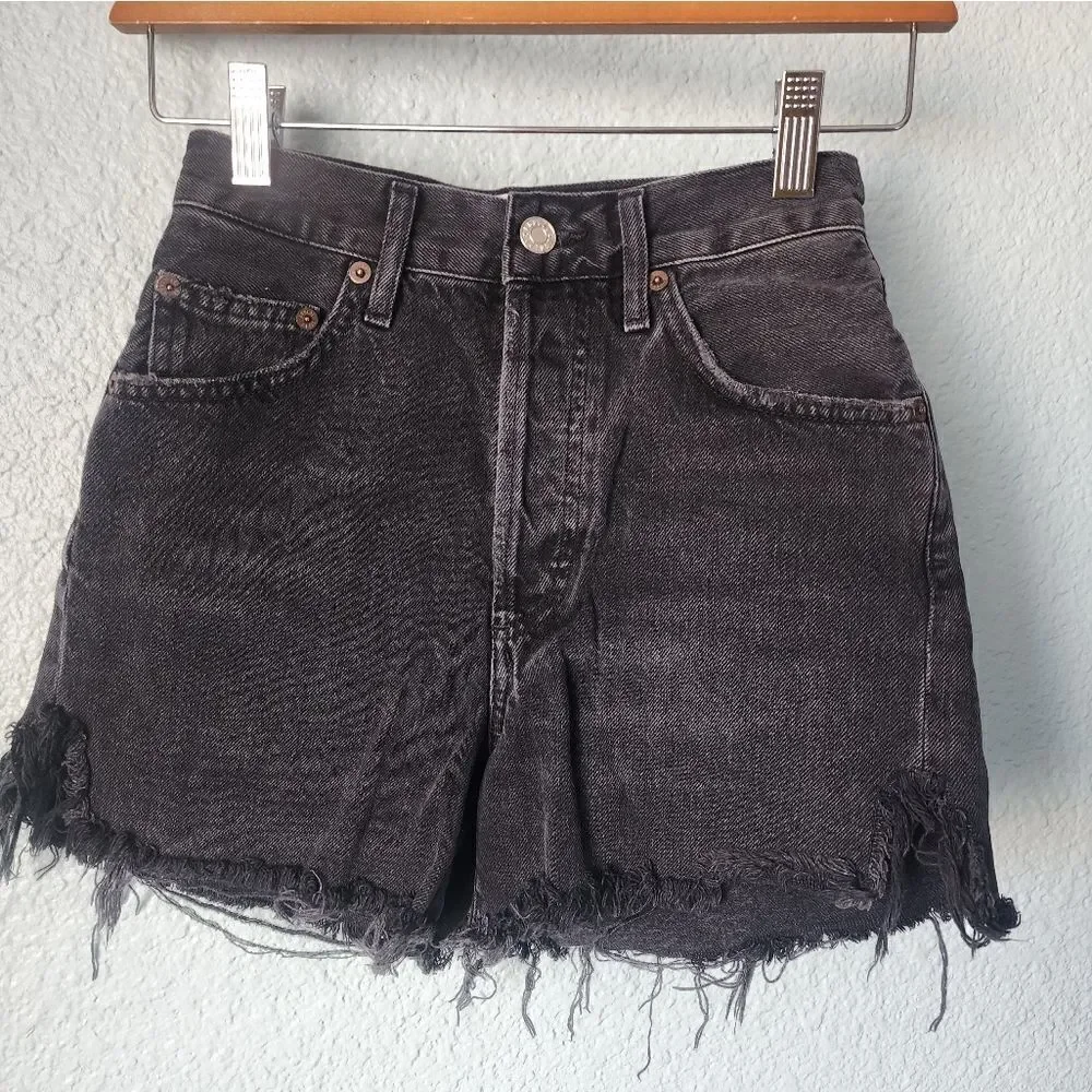 AGOLDE Women's Black Denim Shorts